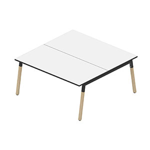 A frame wood single desk