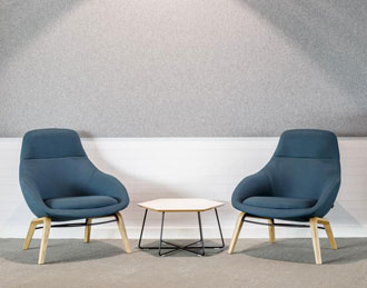 High backed lounge chairs