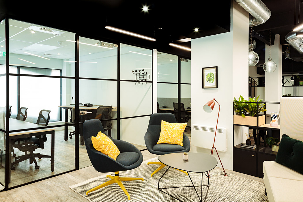 Always lounge chair in yellow fabric