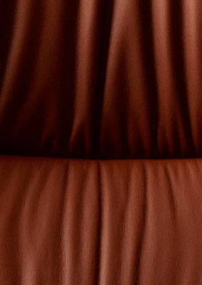 Amelia leather back cushion