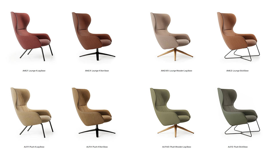 Amelia wing back chair