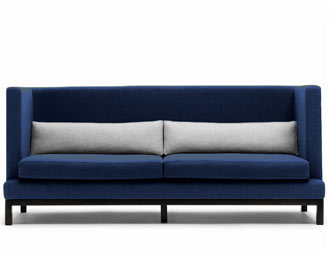 Large Office sofa with lumbar cushions