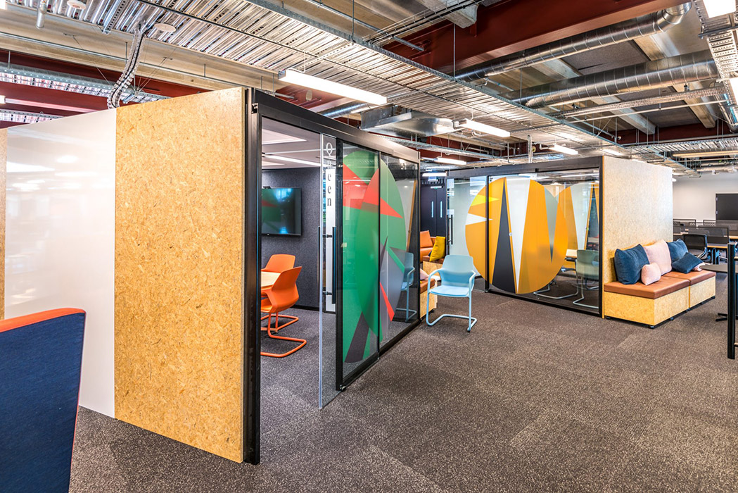 Aspect pod with OSB board.