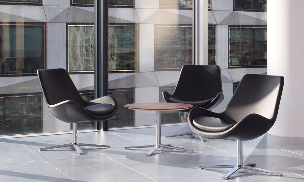 Avi leather lounge chairs
