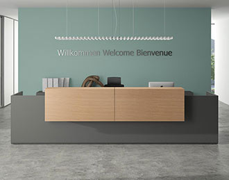 Basic C reception Rectangular reception desk