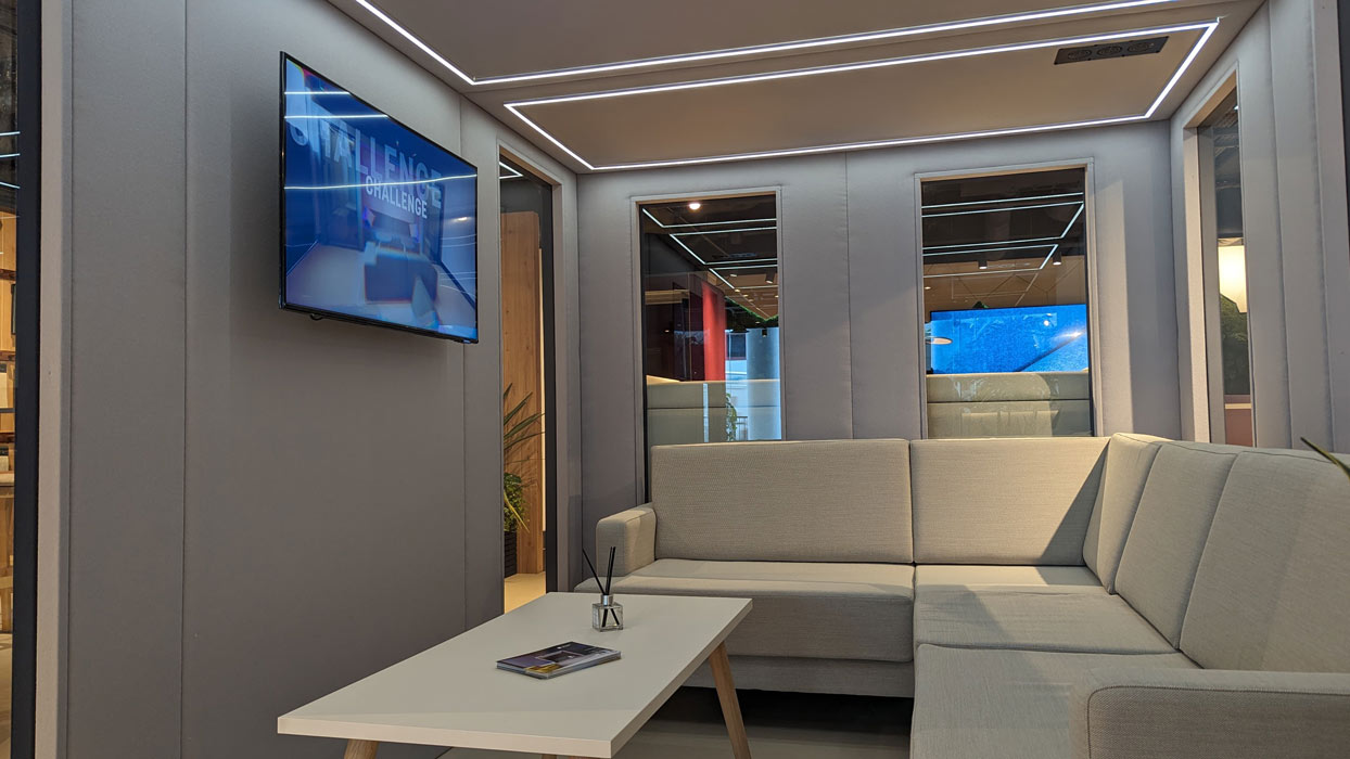 Bob Rooms office pod.