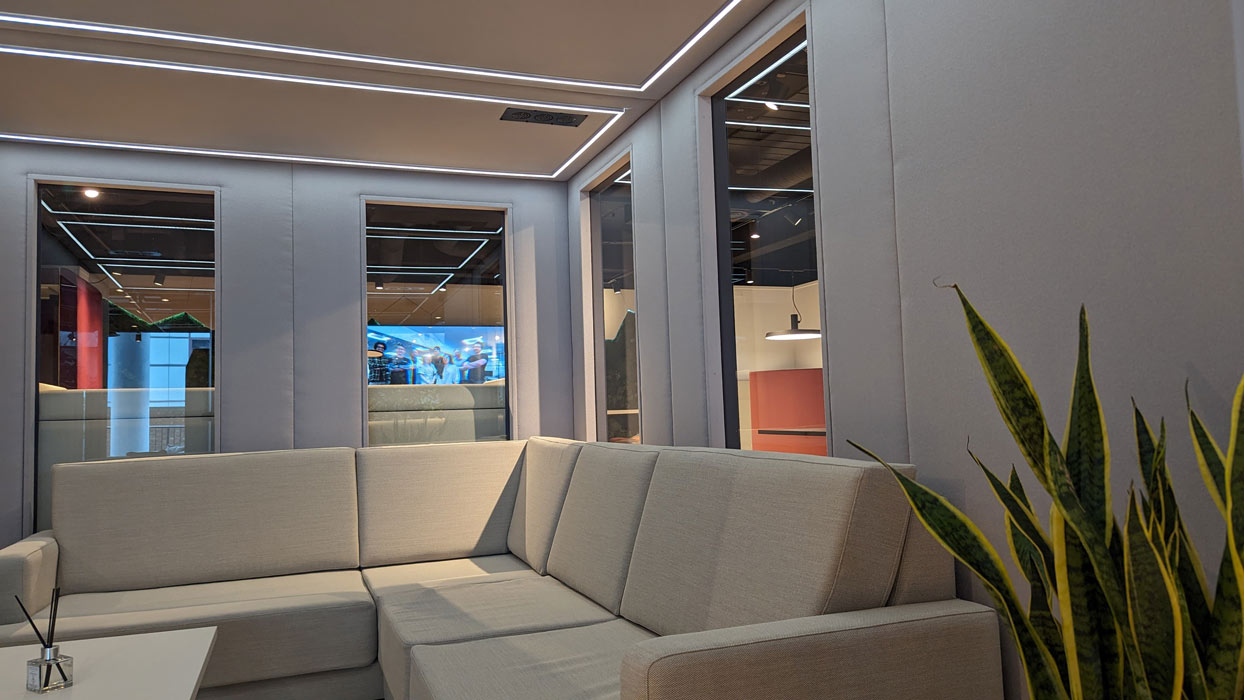 Bob Rooms office pod.