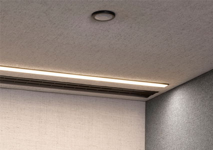 Pod ceiling lighting