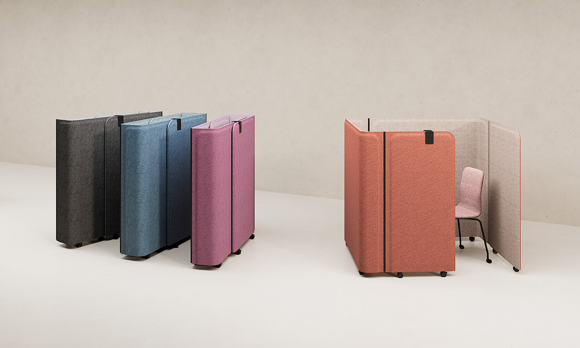 Mobile Fold booth with desk