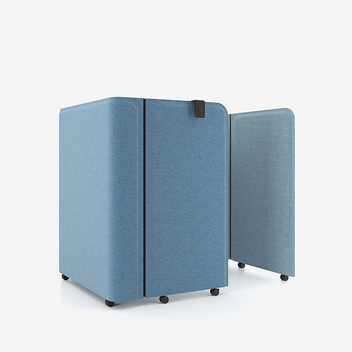 Mobile Fold booth with desk