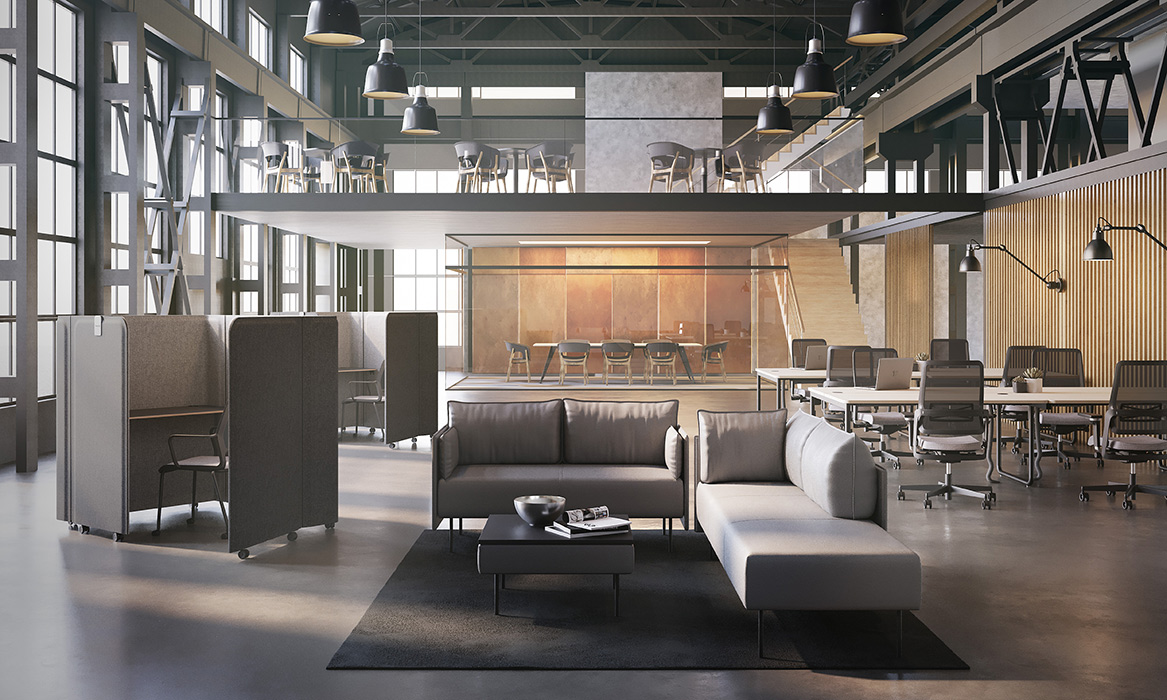 Mobile Fold booth with desk