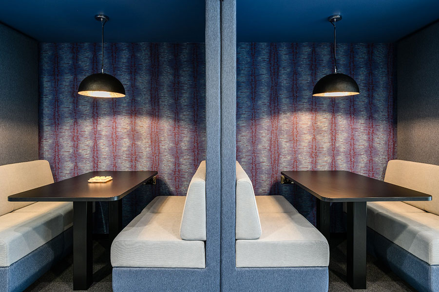 Office cabins next to each other