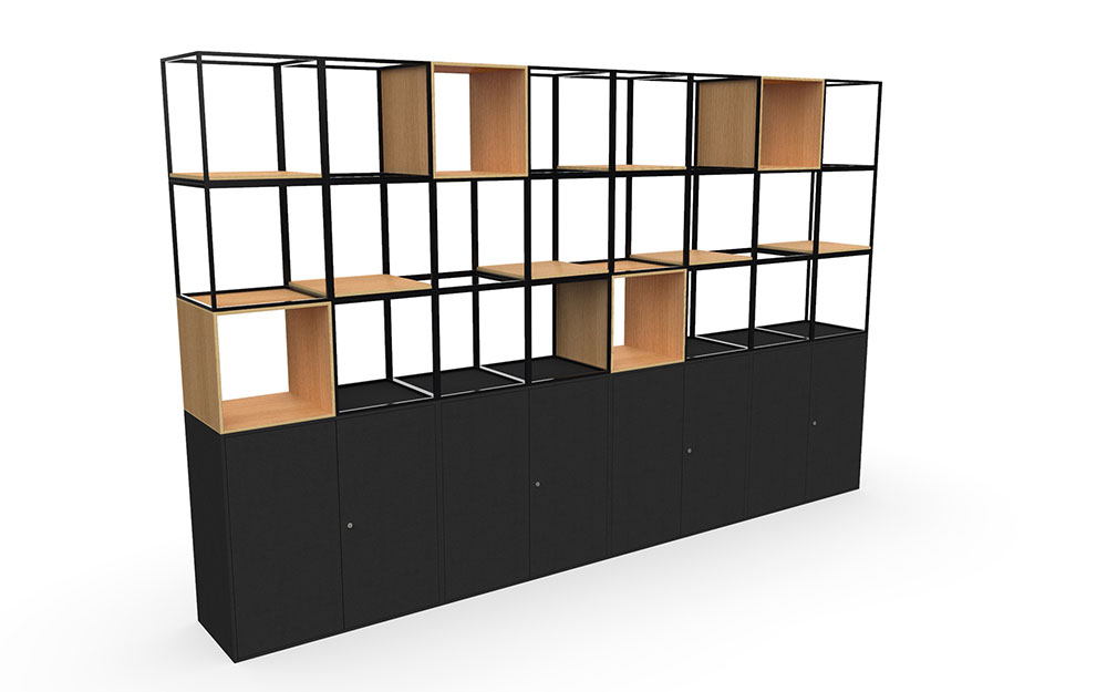 Cage storage unit and wood