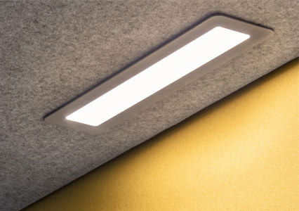 Pod ceiling lighting