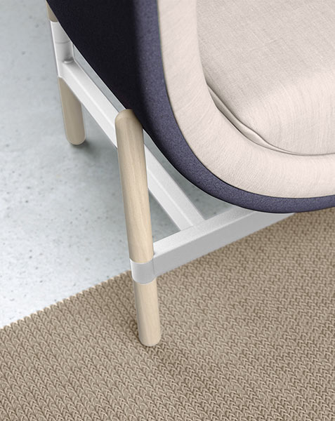 Capsule whitened oak legs