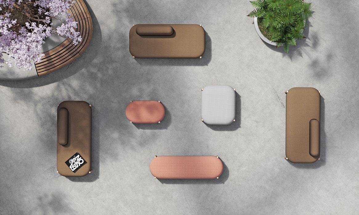 Capsule bench seating