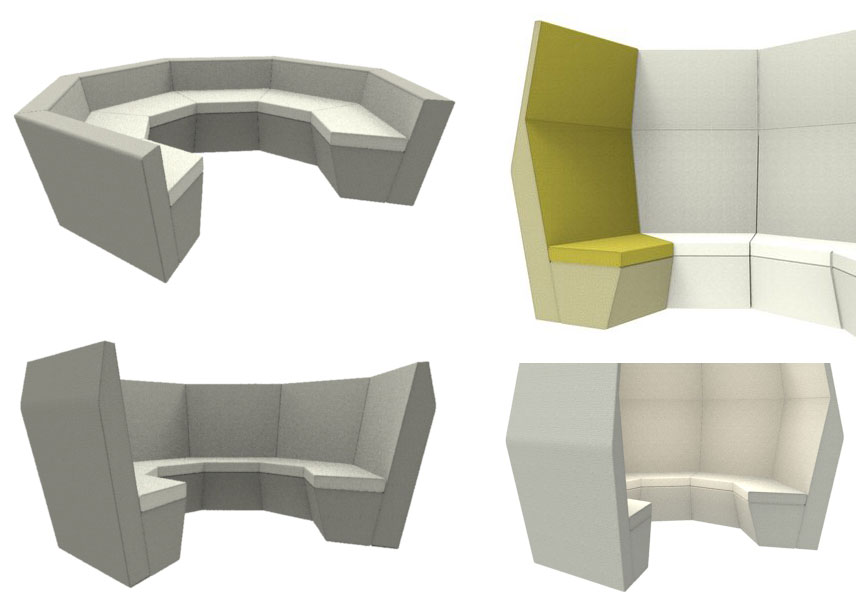 Cave seating modules 