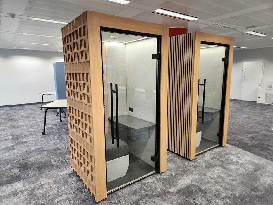 Clara Pods with cork special panels.