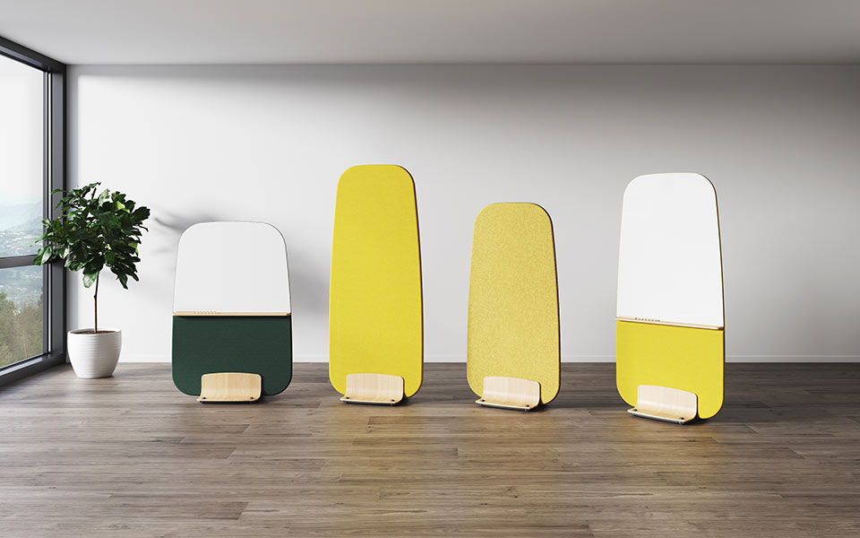 Contour mobile office screen