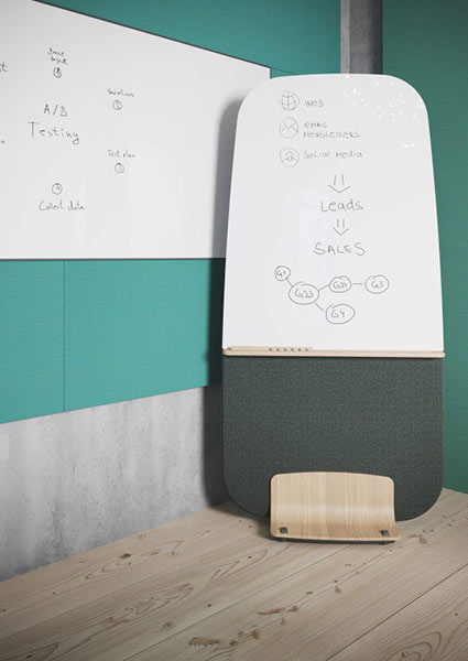 Contour mobile office screen