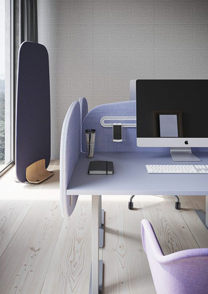 Contour mobile office screen