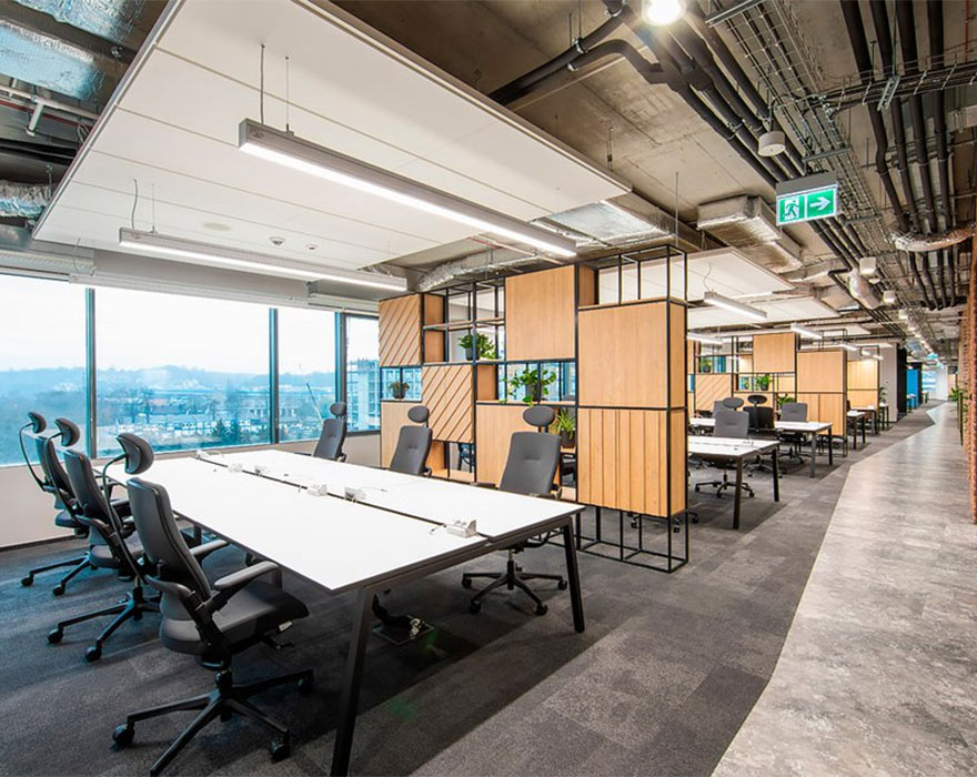 CS5040 benched office desk