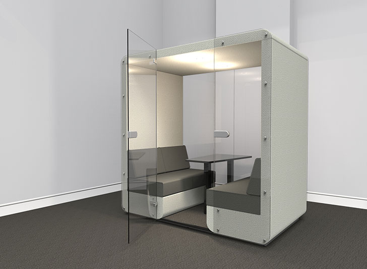 Office Cuddle with glass door