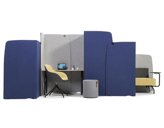 Budget acoustic folding office screen