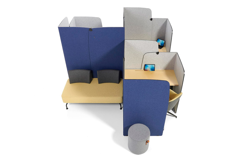 Enclave folding office screen