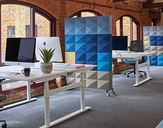 Fabricks acoustic wall in office