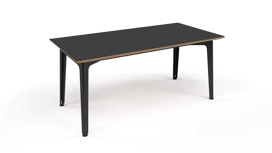 Fold table in black