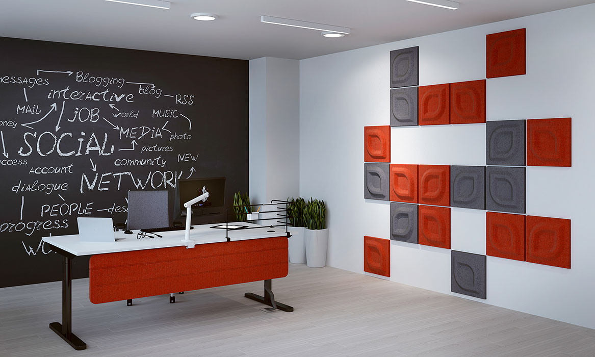 Formo acoustic wall panels in office