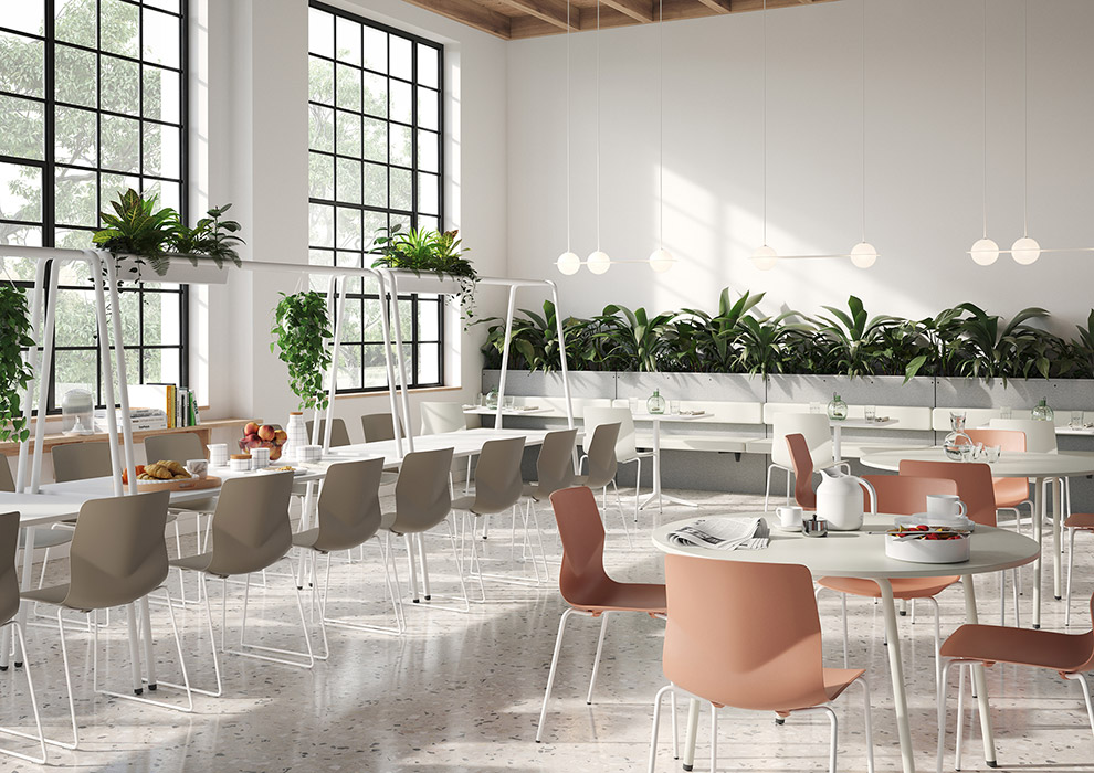 FourSure 44 chairs in canteen