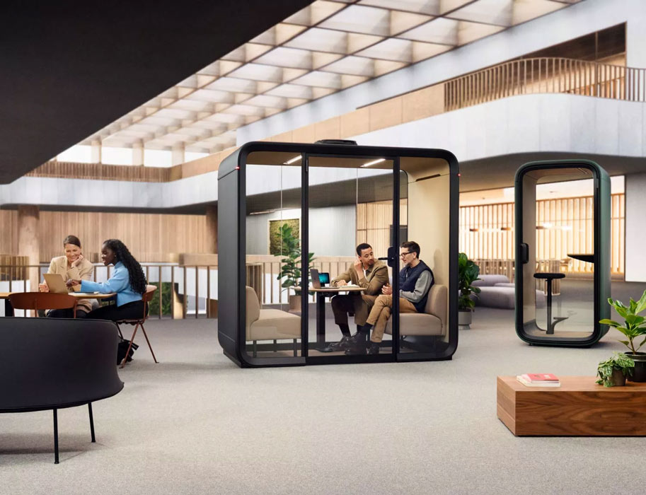 Framery Four Pod with Framery One phone pod