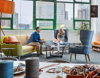 Hush high backed arm chair 