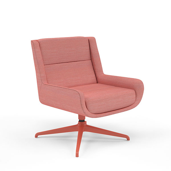 Hush armchair on 4 star base