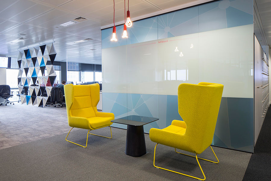 Hush yellow high armchair