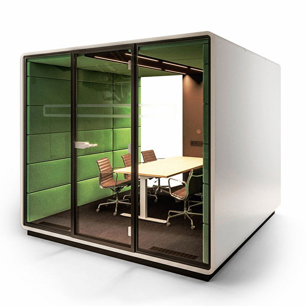 Hush 8 user pod with meeting table
