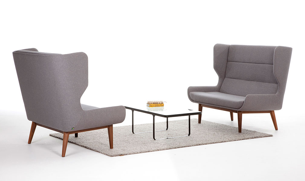 Hush high backed office sofa