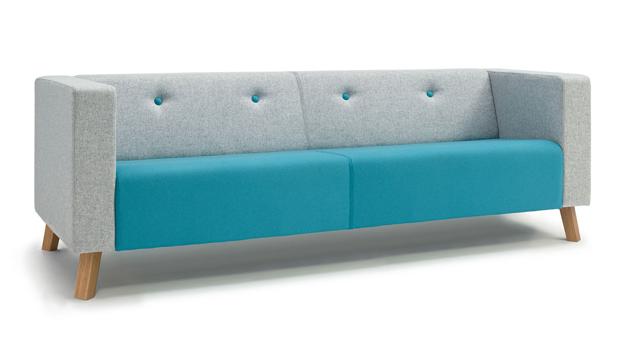Jensen sofa with wood legs