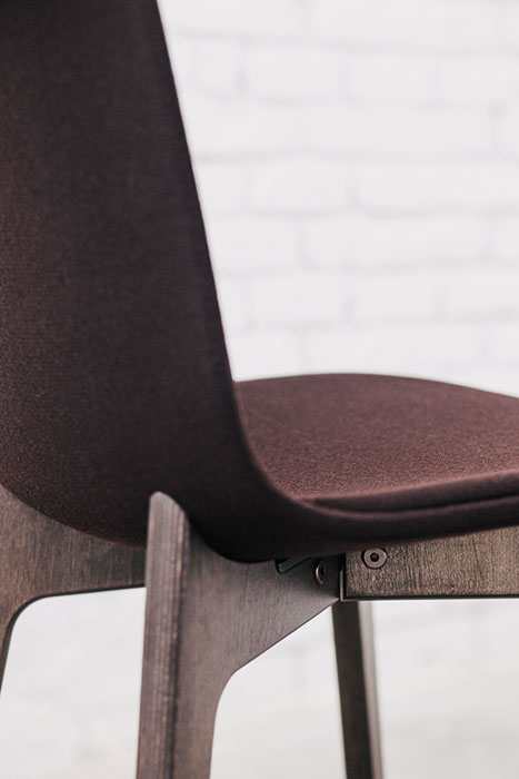 Lottus Wood chair with upholstery option