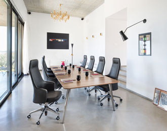 Elegant minimal boardroom table
