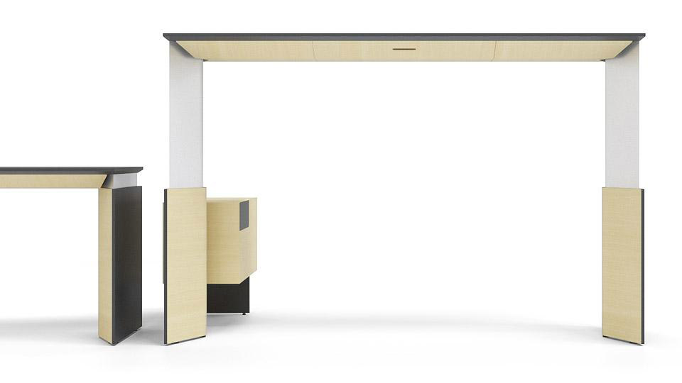 Martin meeting table with black nano laminate top