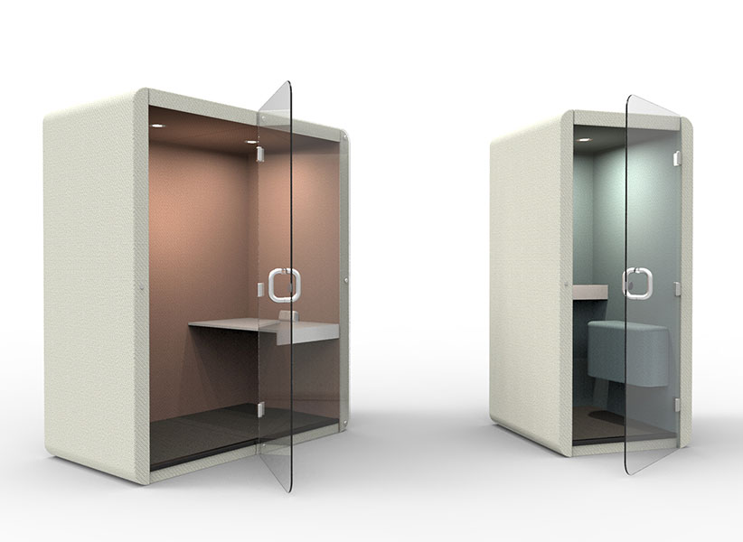 Penelope work pod and phone booth.