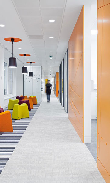 Pinch stools in corridor 