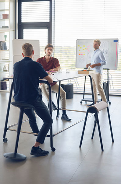 High Table with hopper and stool