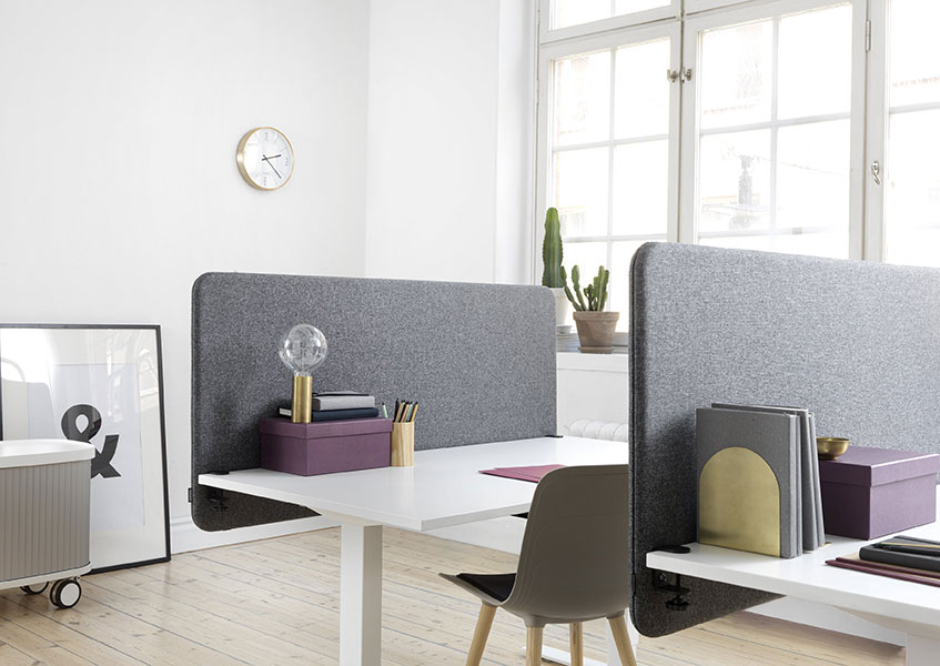 Softline desk screens