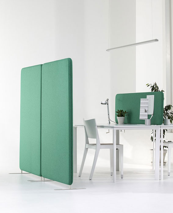 Softline office screen with radius edges