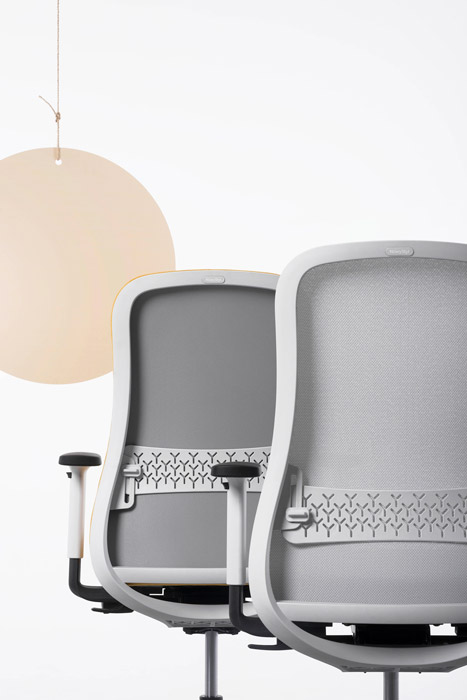 Souly lumbar support on mesh backs