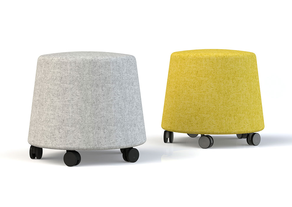 Sully stools with castors